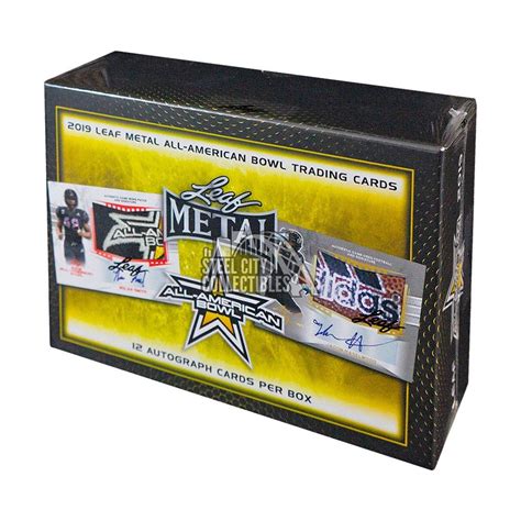 2019 leaf metal all-american bowl football jumbo 8 box case|all american bowl football cards.